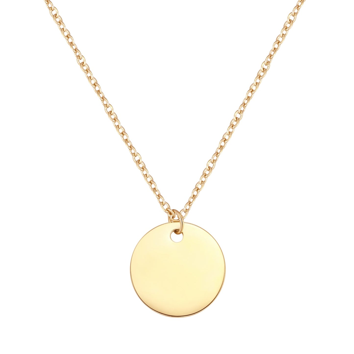 Circle Necklace Gold