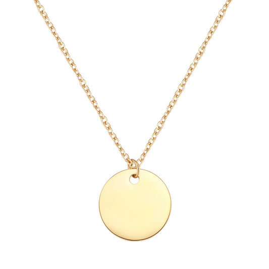 Circle Necklace Gold