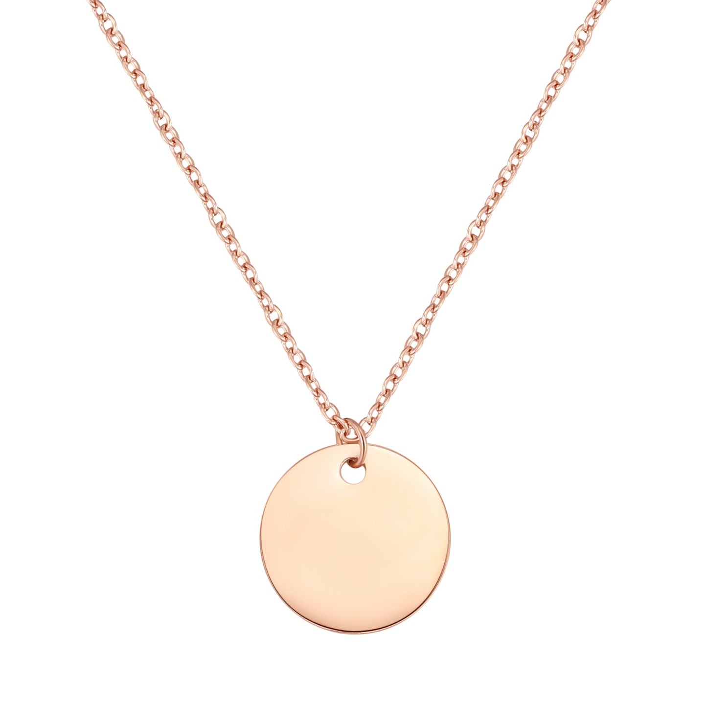 Circle Necklace Rose Gold
