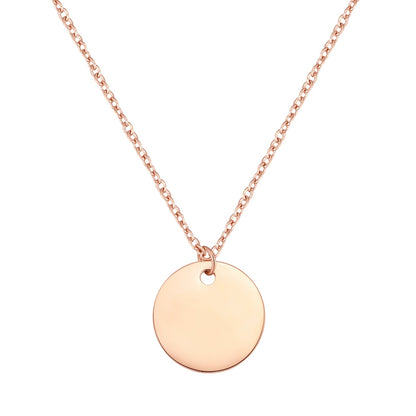 Circle Necklace Rose Gold
