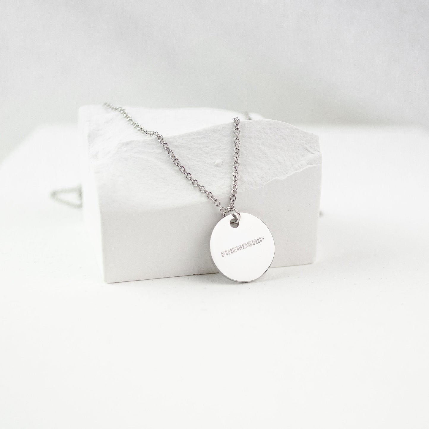 Circle Necklace Silver