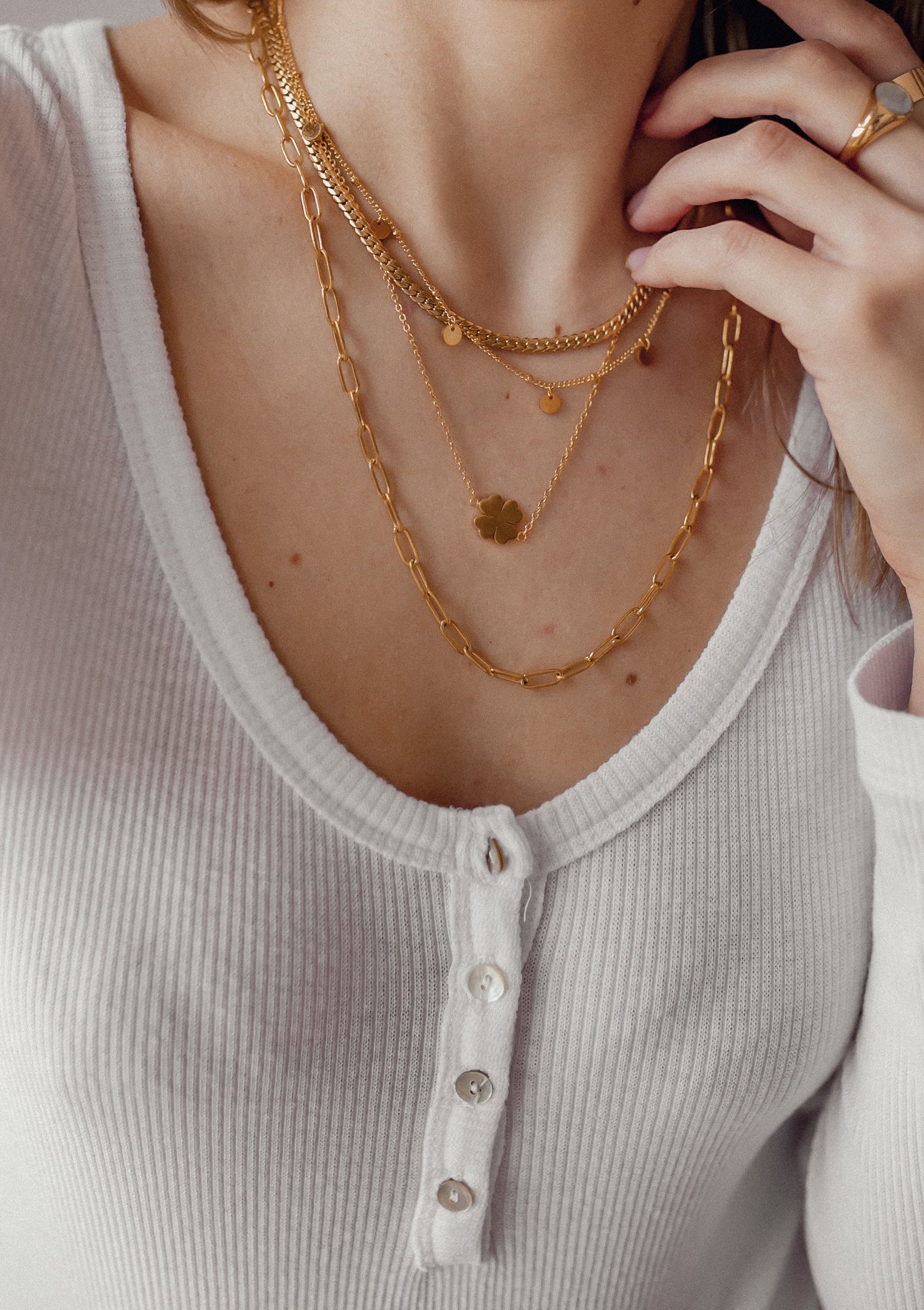 Cuban Link Chain Necklace Gold