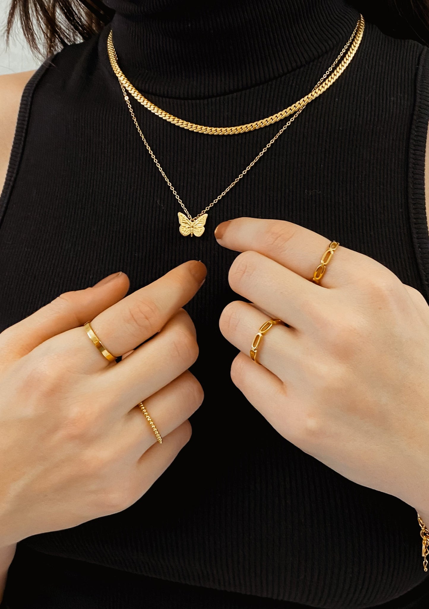 Cuban Link Chain Necklace Gold