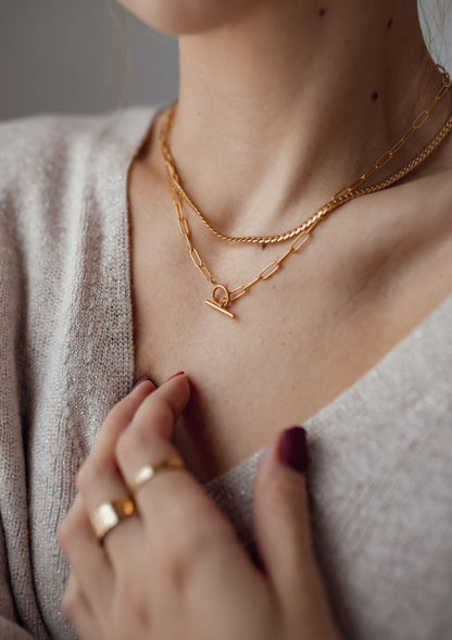 Cuban Link Chain Necklace Gold