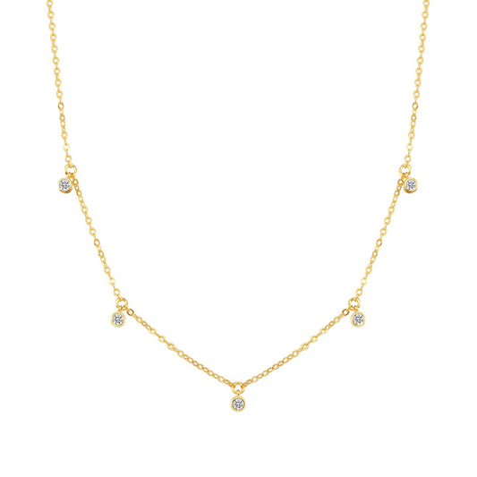 Dazzling Charm Necklace Sterling Silver