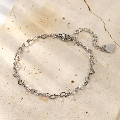 Delicate Heart Chain Bracelet