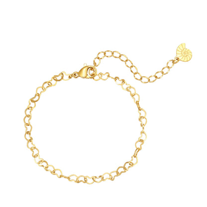 Delicate Heart Chain Bracelet