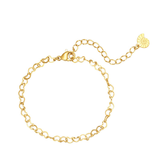 Delicate Heart Chain Bracelet