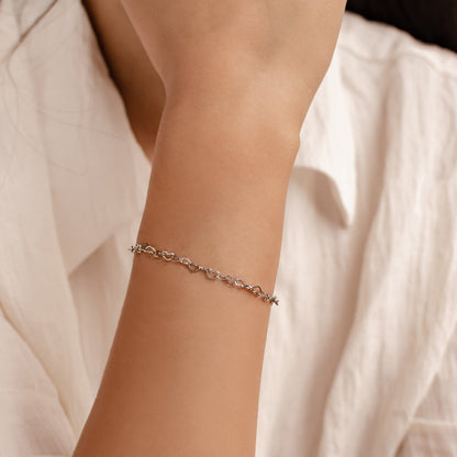 Delicate Heart Chain Bracelet