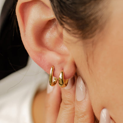 Dome Hoop Earring Sets