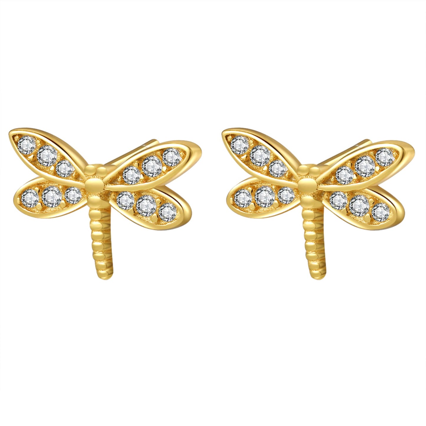 Dragonfly Stud Earring Sterling Silver