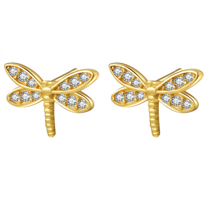Dragonfly Stud Earring Sterling Silver