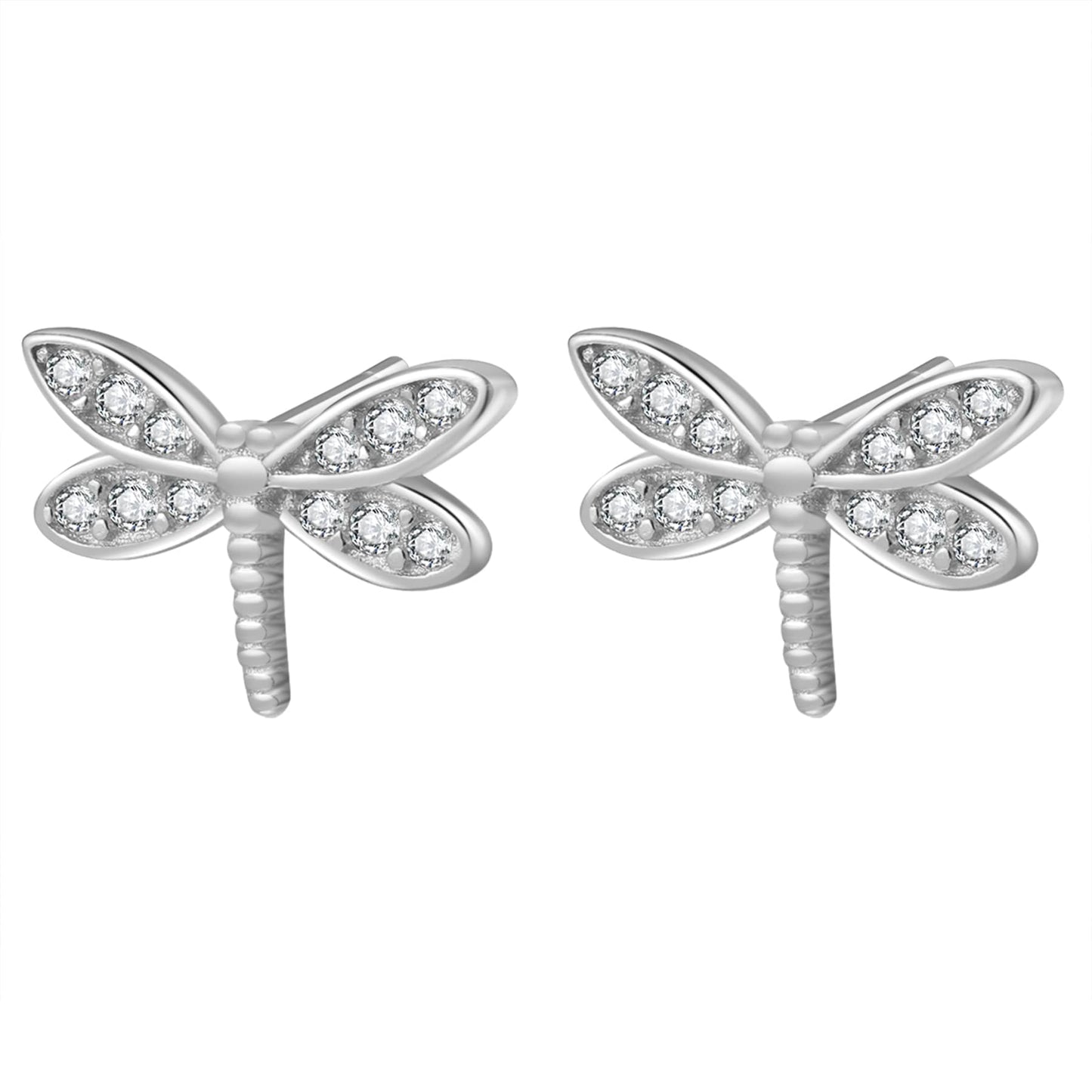 Dragonfly Stud Earring Sterling Silver
