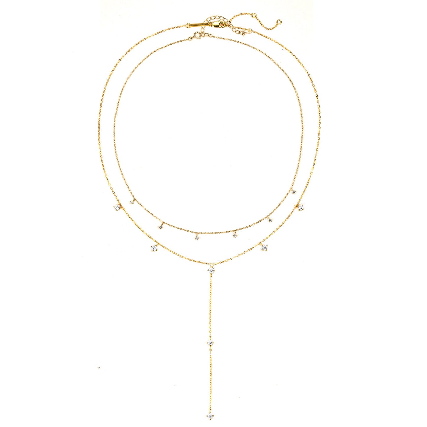 Ellipse Necklace Set Sterling Silver