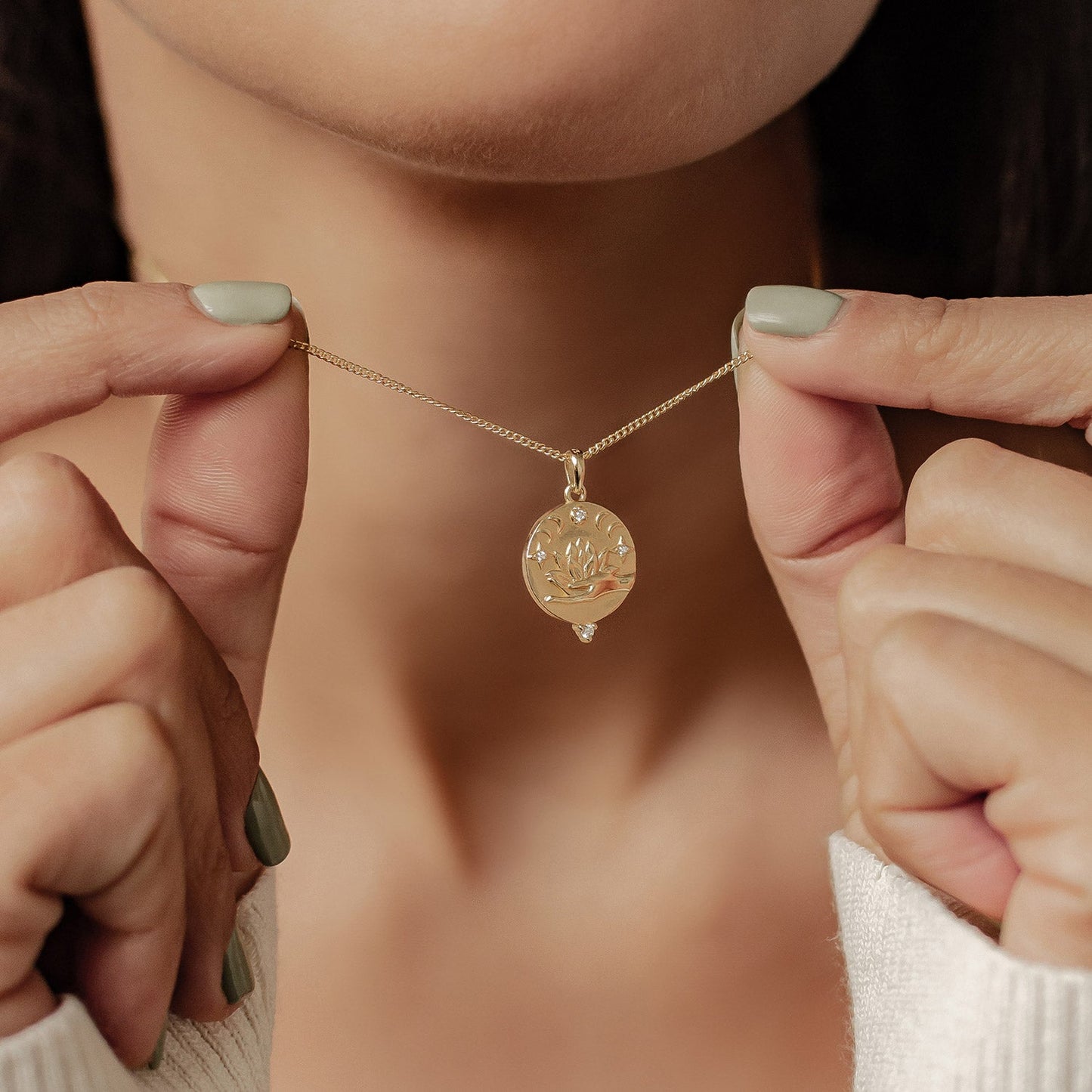 Faith Pendant Necklace Sterling Silver