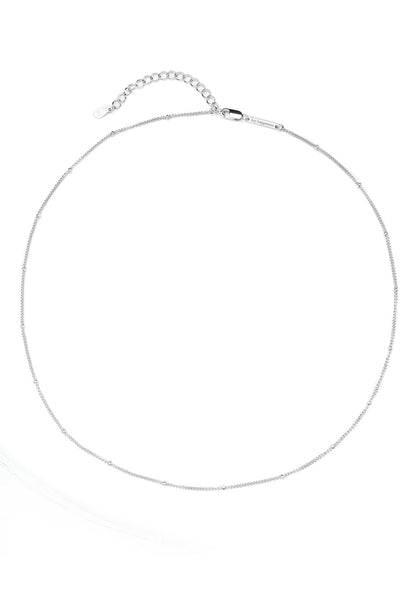 Fine Bobble Chain Necklace Sterling Silver