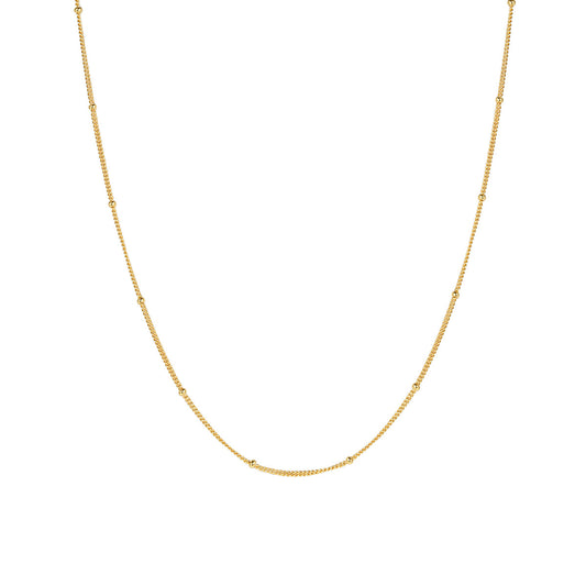 Fine Bobble Chain Necklace Sterling Silver