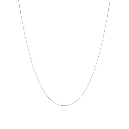 Fine Box Chain Necklace Sterling Silver