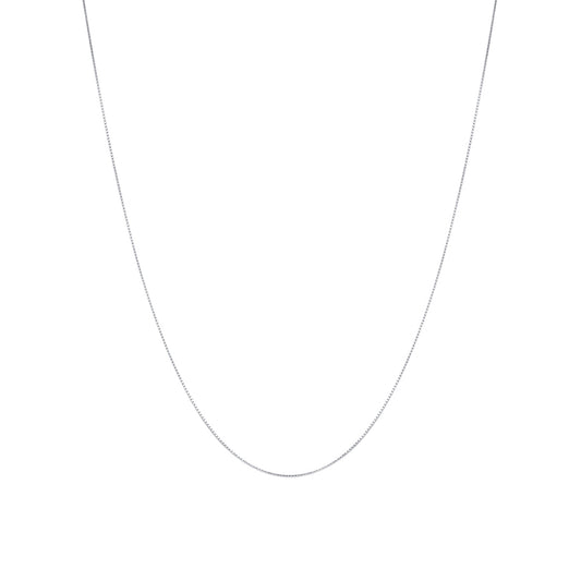 Fine Box Chain Necklace Sterling Silver