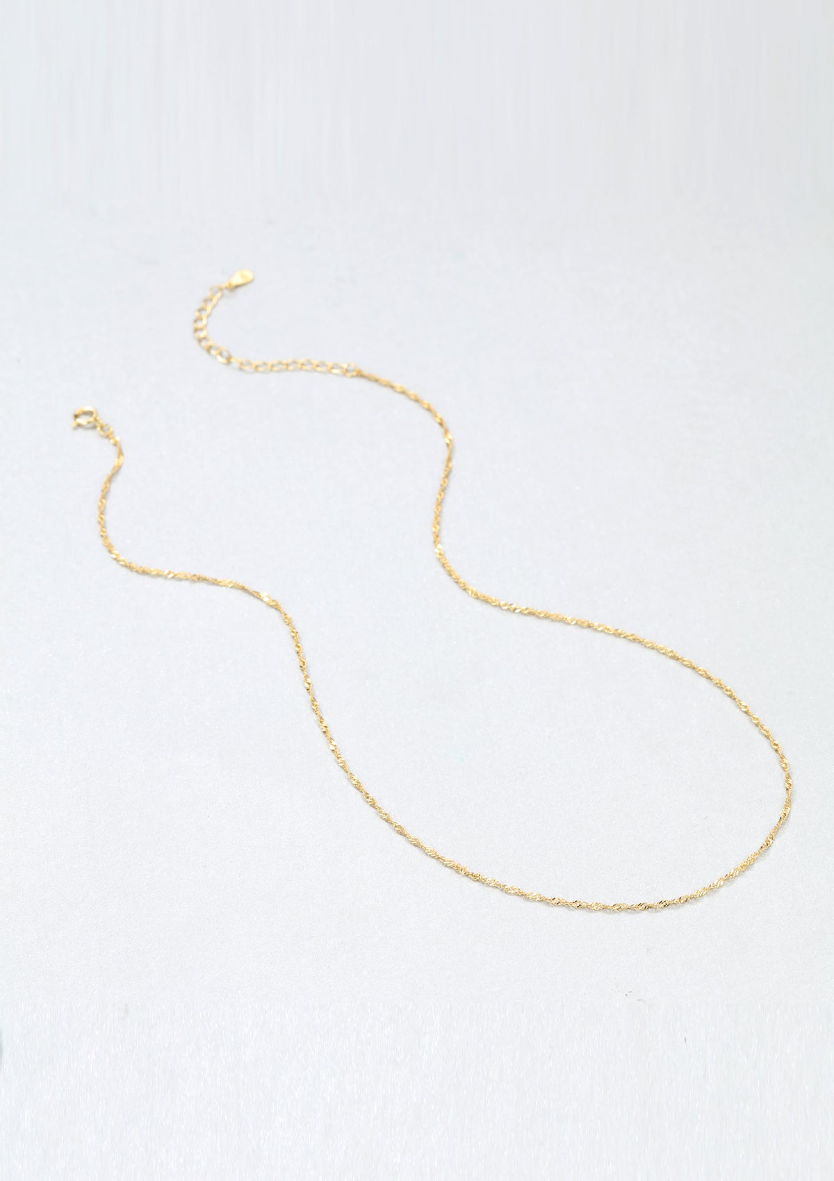 Fine Singapore Chain Sterling Silver Gold