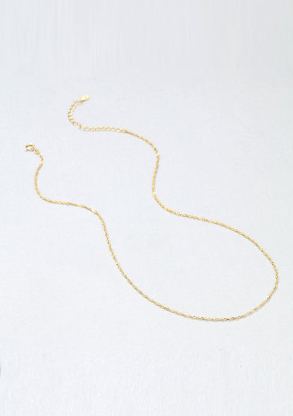 Fine Singapore Chain Sterling Silver Gold