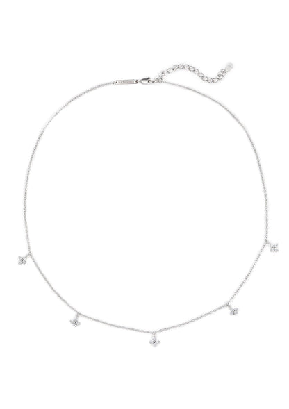 Floret Charm Necklace Sterling Silver