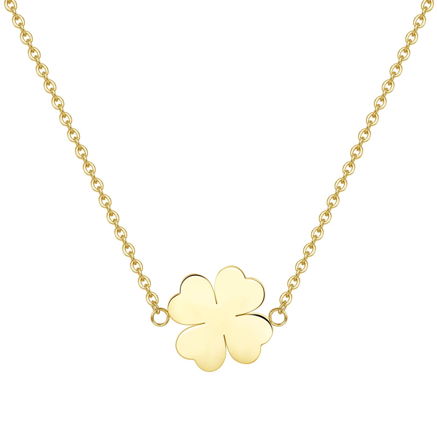 Four Leaf Clover Necklace Gold