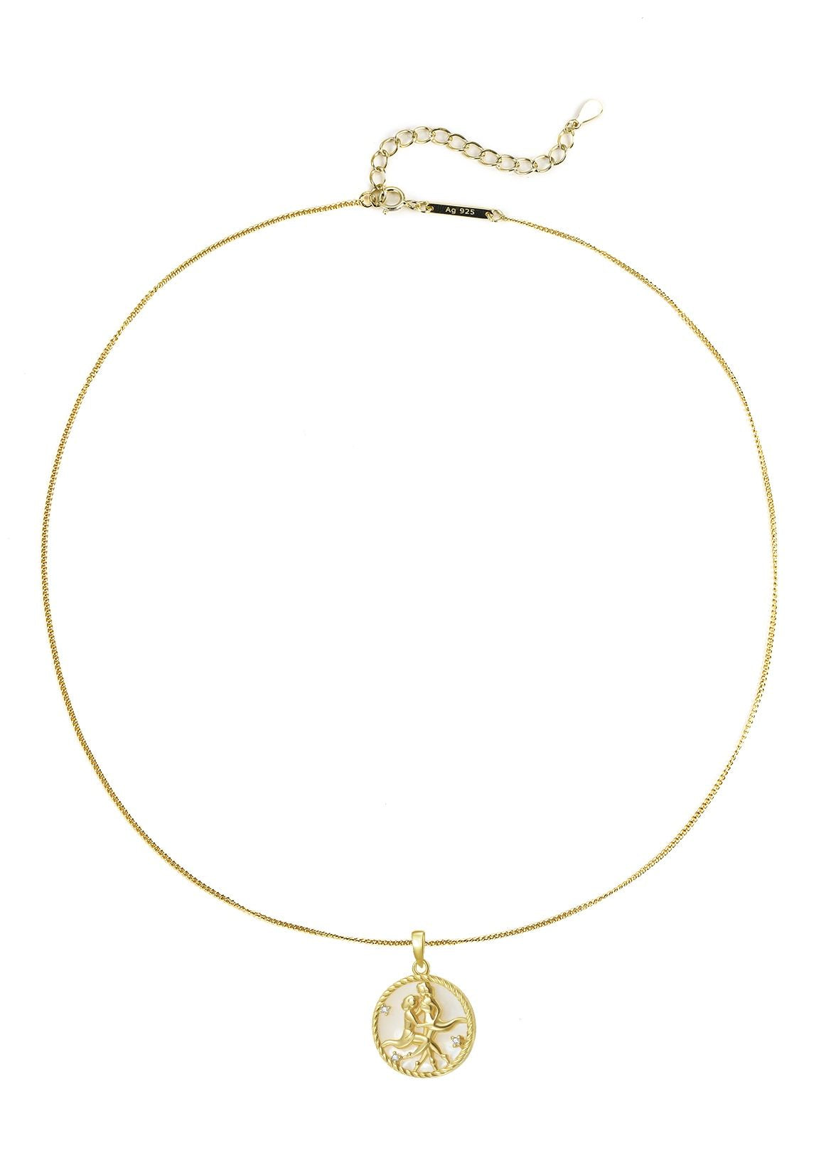 Gemini Zodiac Pendant Necklace