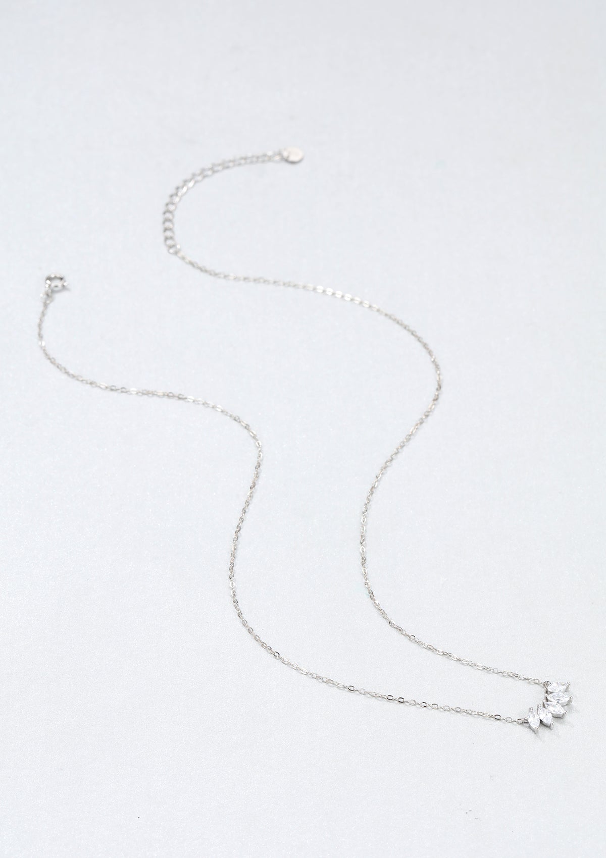 Gemstone Blossom Necklace Sterling Silver