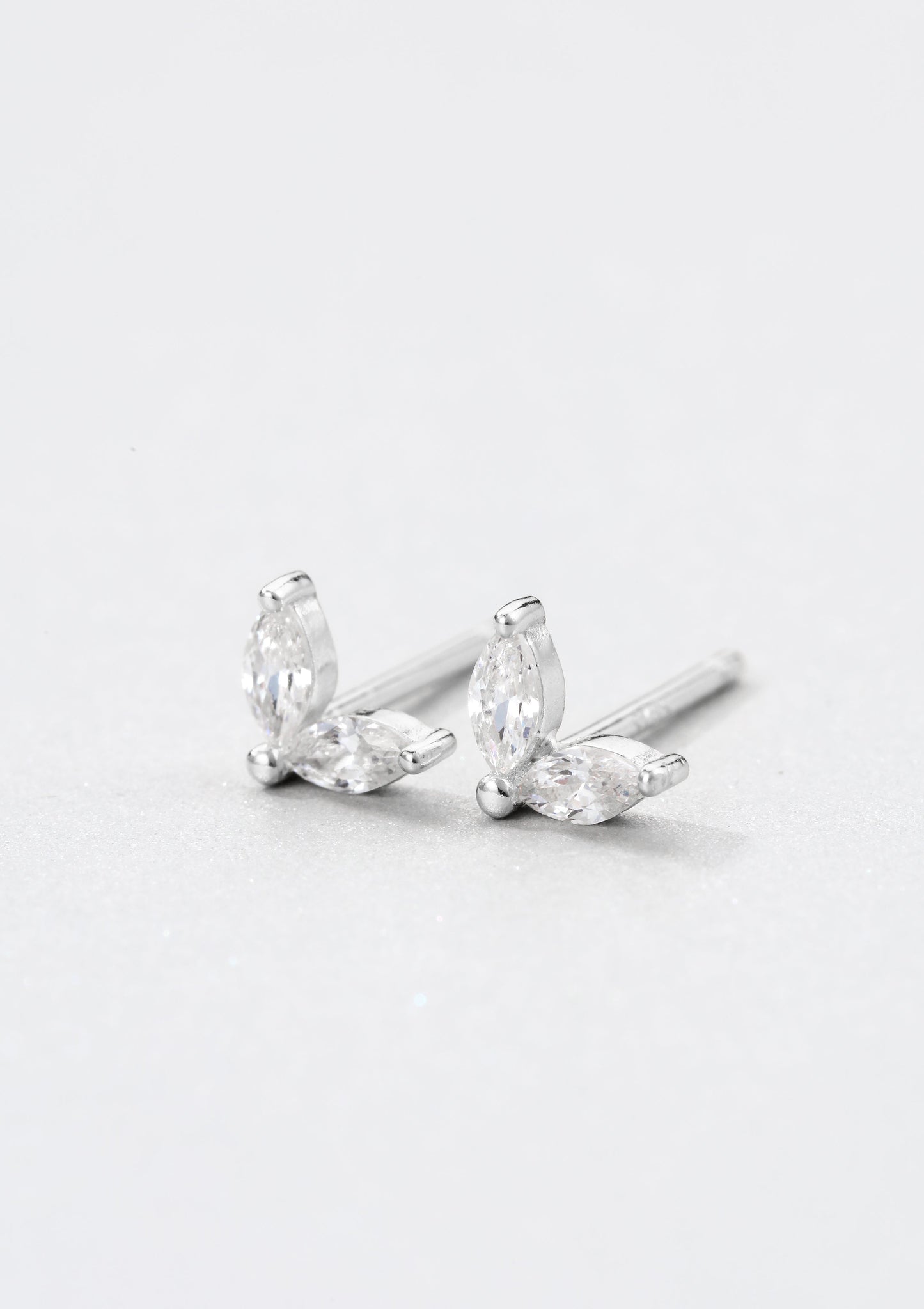 Gemstone Firefly Stud Earrings Sterling Silver