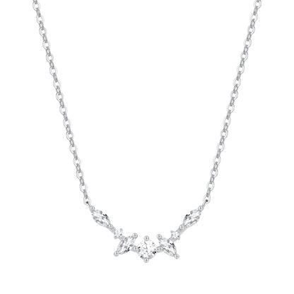 Gemstone Fireworks Necklace Sterling Silver