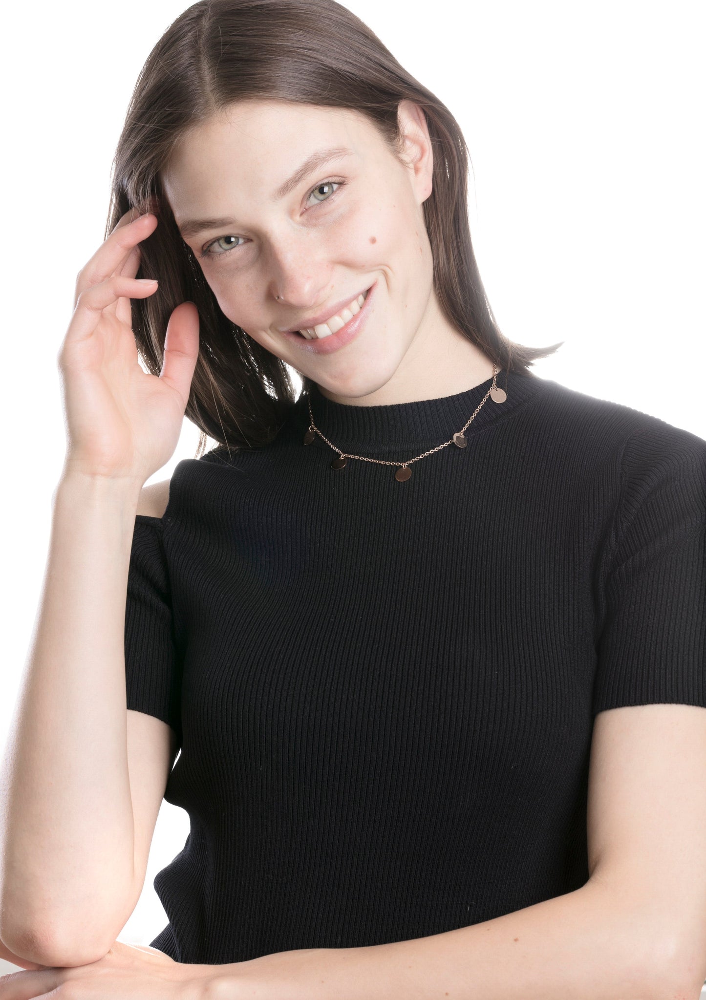 Happiness Circle Necklace Rose Gold