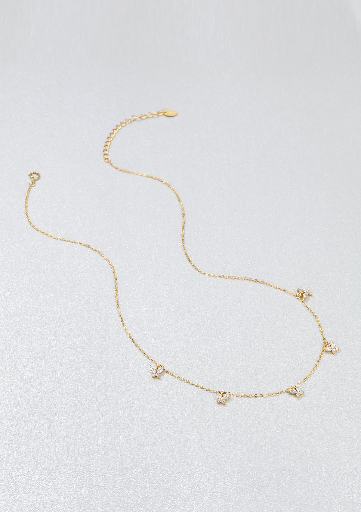 Butterfly Pendant Necklace Sterling Silver