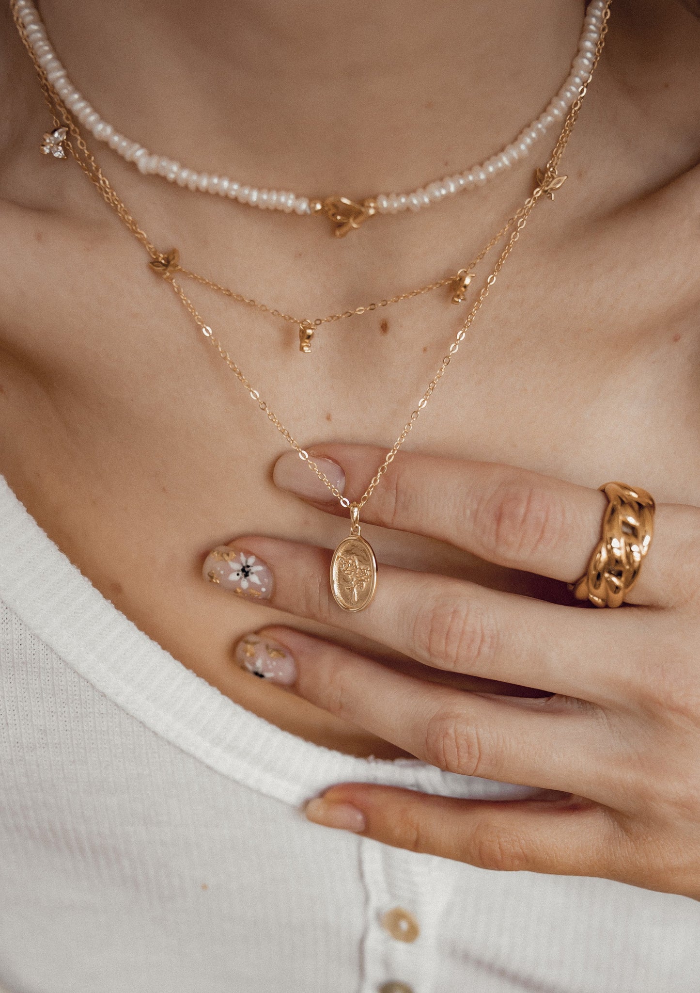 Butterfly Pendant Necklace Sterling Silver