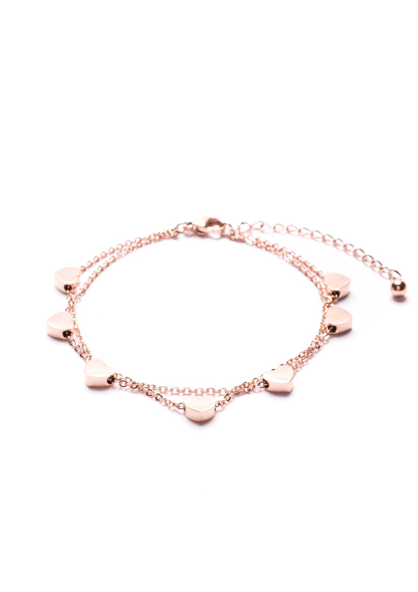 Heart Delicate Bracelet Rose Gold