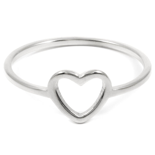 Heart Ring Silver