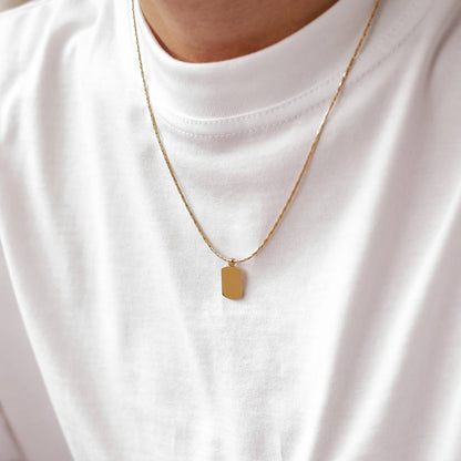 Hexagon Cobra Chain Necklace Waterproof