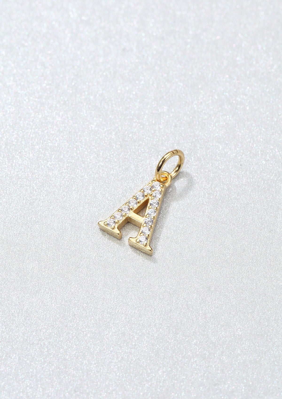 Letter Pendant Sterling Silver Gold