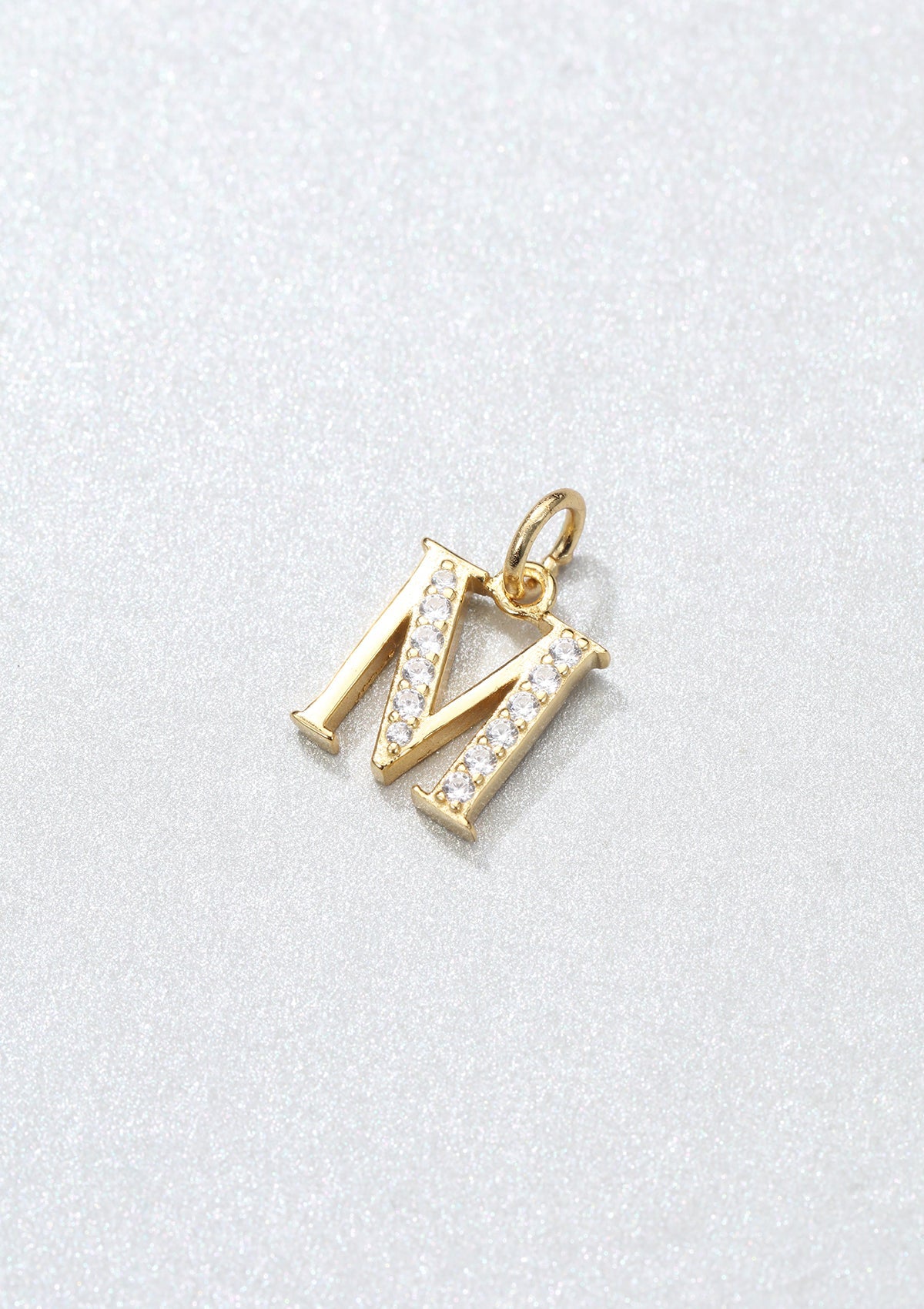 Letter Pendant Sterling Silver Gold