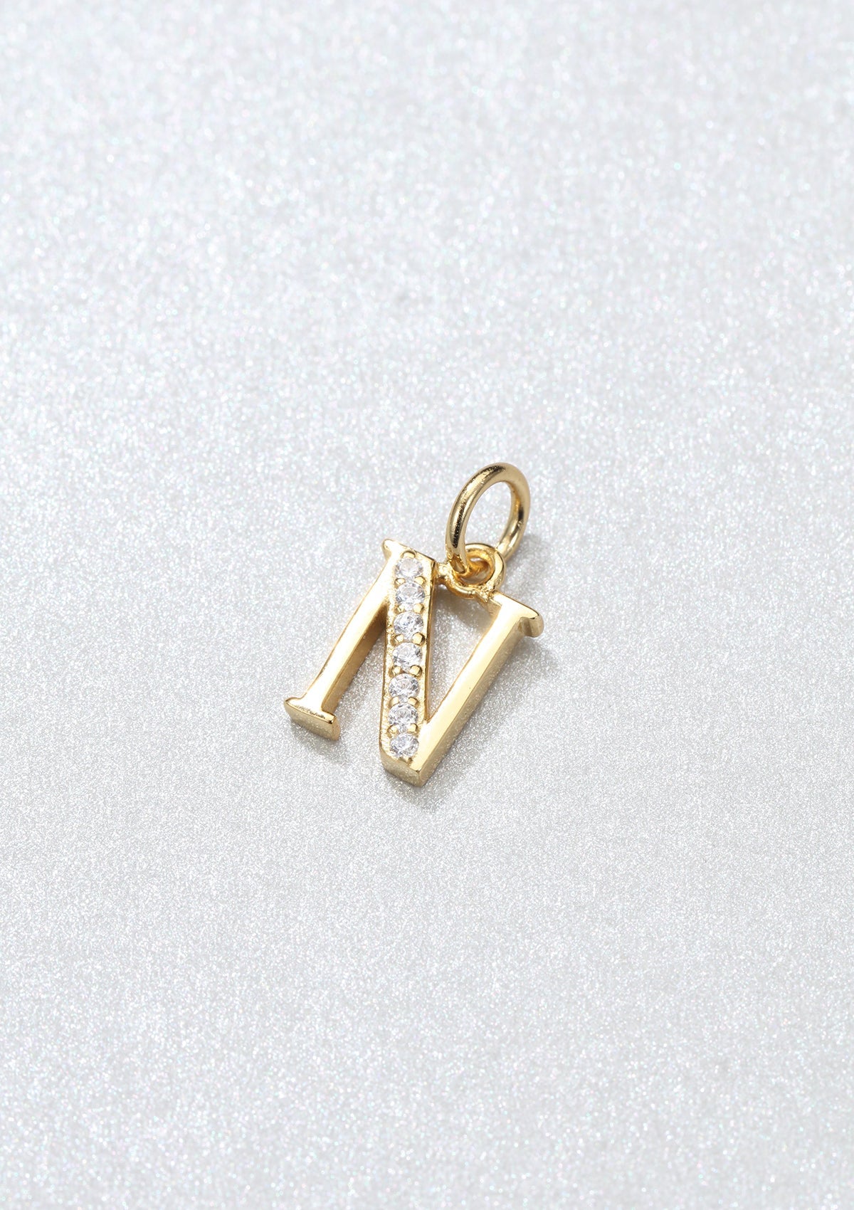 Letter Pendant Sterling Silver Gold