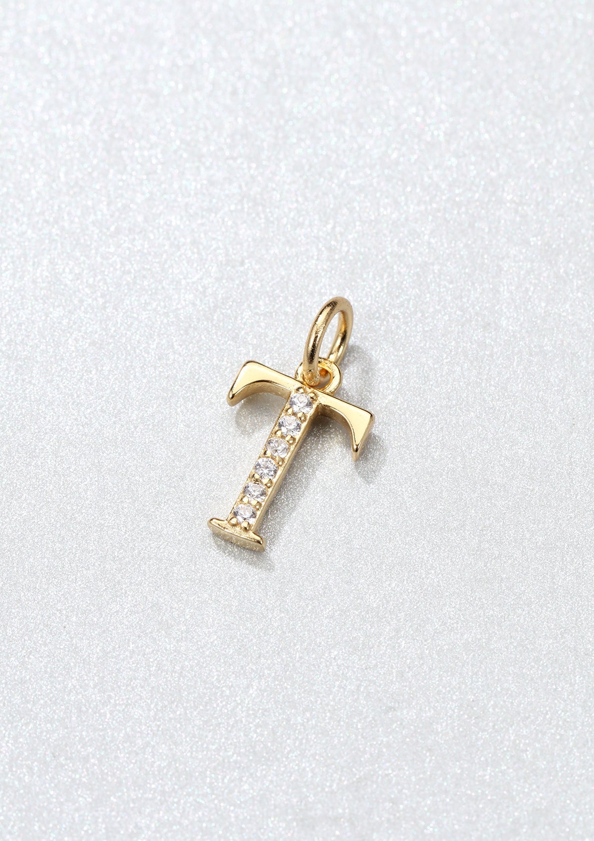 Letter Pendant Sterling Silver Gold