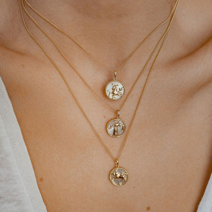 Libra Zodiac Pendant Necklace