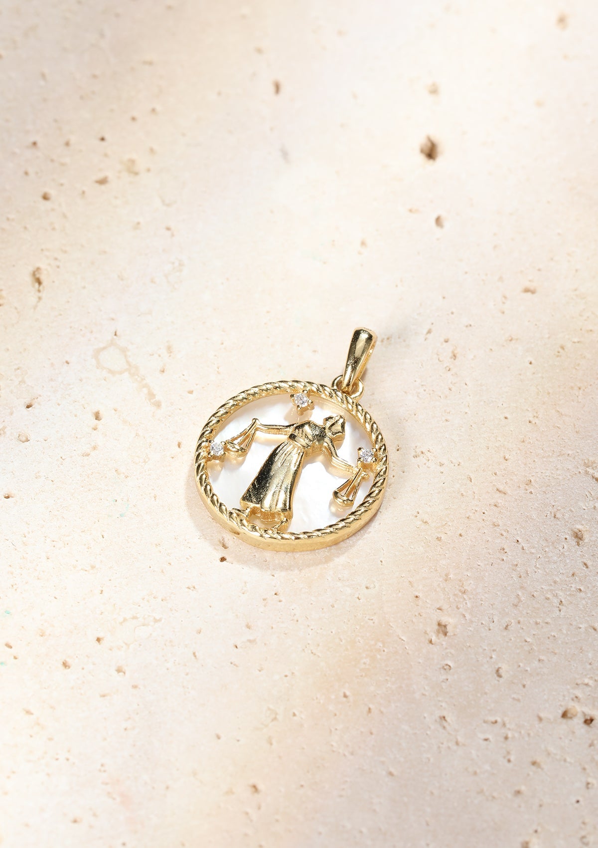 Libra Zodiac Pendant Necklace