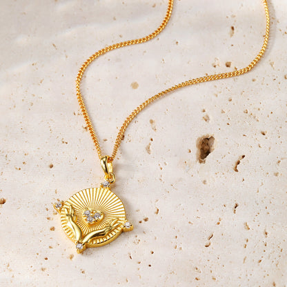 Love Pendant Necklace Sterling Silver