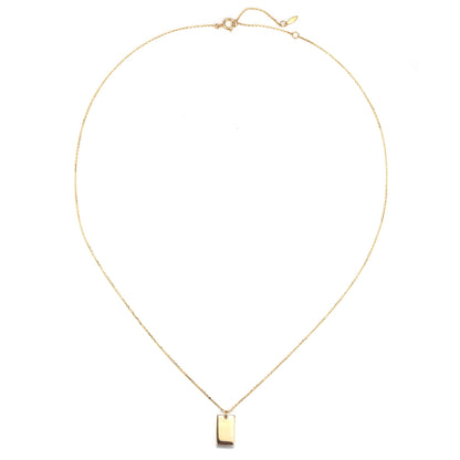 Canvas Pendant Necklace 14K