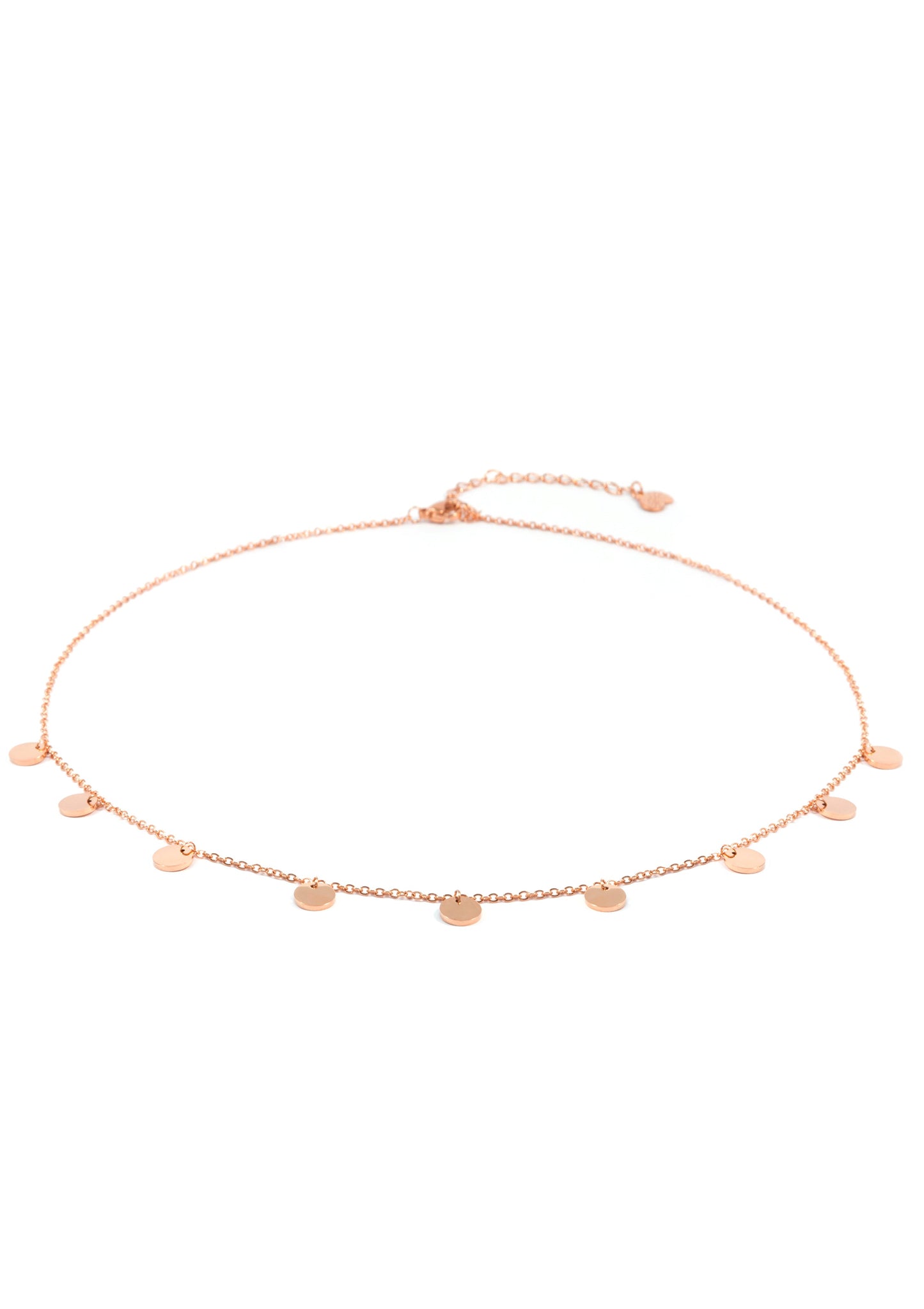 Multi Circles Necklace Rose Gold