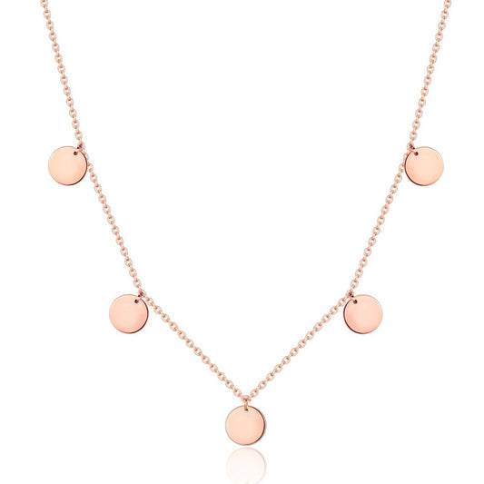 Happiness Circle Necklace Rose Gold