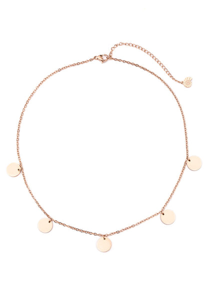 Happiness Circle Necklace Rose Gold