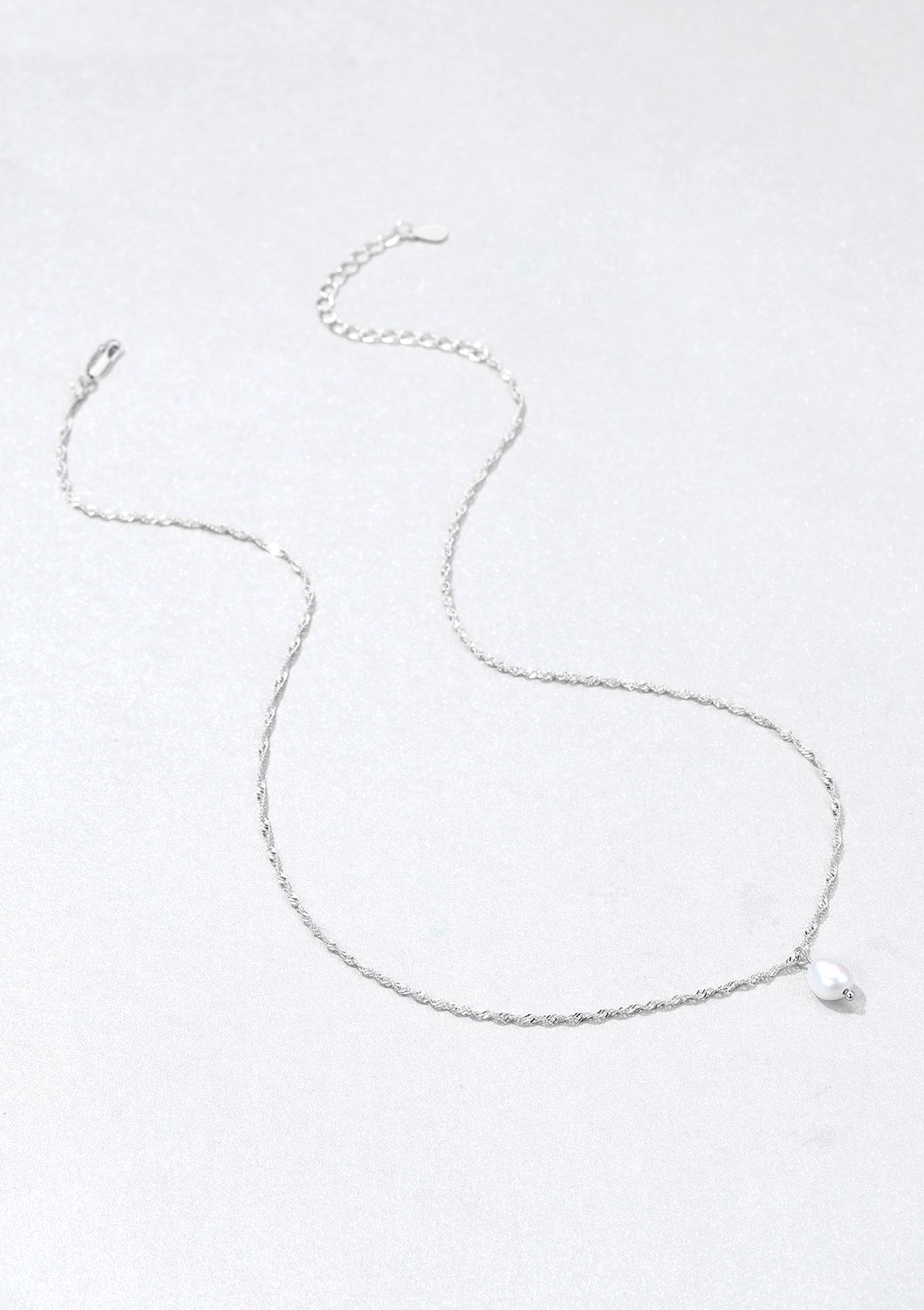 Pearl Pendant Necklace Sterling Silver