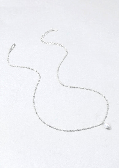 Pearl Pendant Necklace Sterling Silver